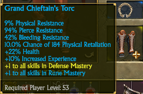 Grand Chieftains Torc Titan Quest